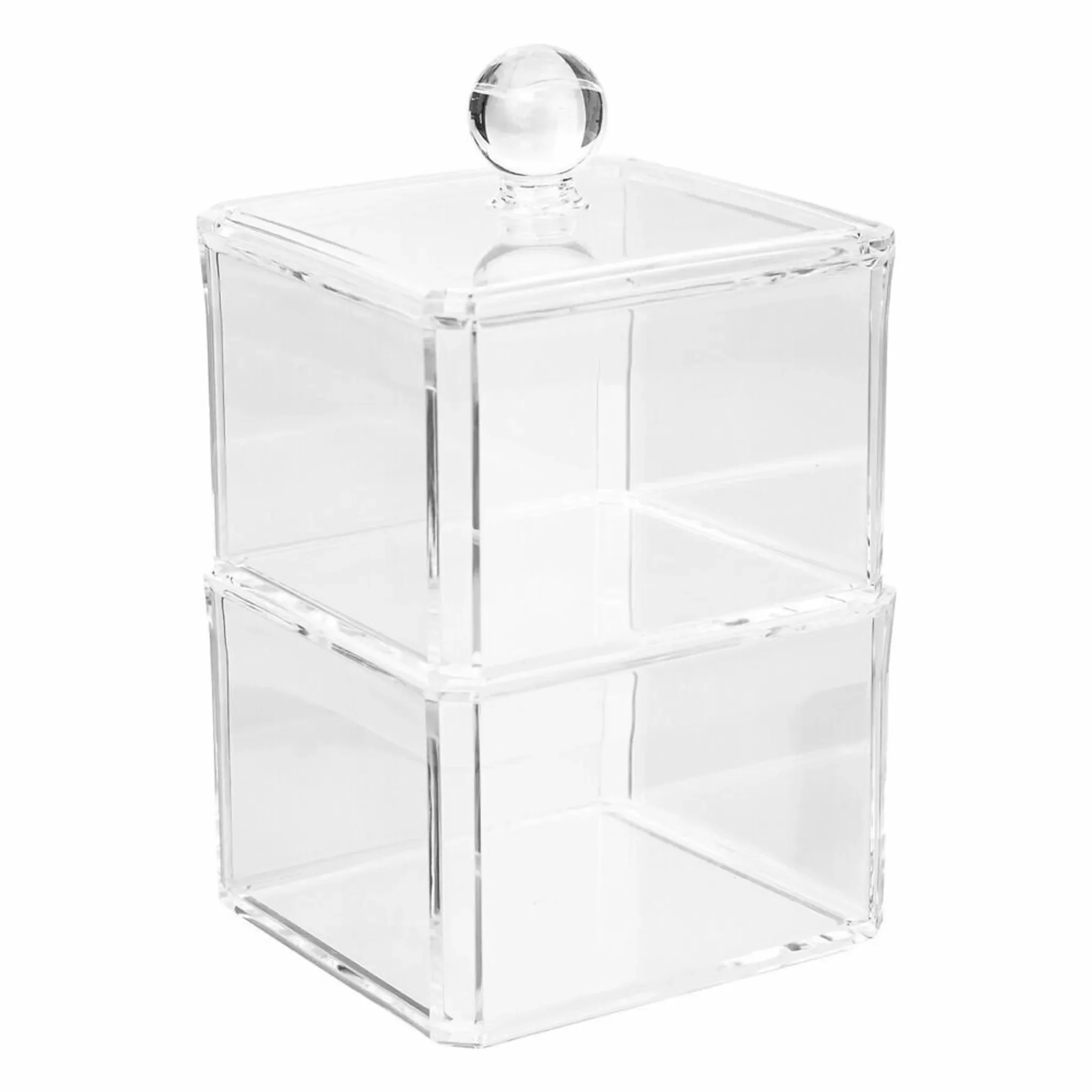 5five Simply Smart Kosmetik-Aufbewahrungsdose Selena – 2-tlg., stapelbar, transparent